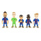 Figurine FC Barcelone rouge/bleu 5 pièces 7 cm - miniature variant 2