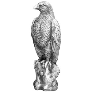 Figurine Aigle gris 55 cm