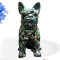 Figurine Bouledogue - Chien - motif vert - miniature variant 4