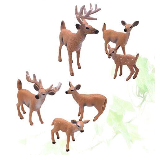 Figurine Cerf image 6 pièces variant 5 