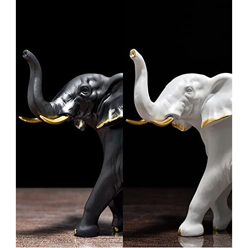 Figurine Éléphant noir 33x26 cm variant 0 