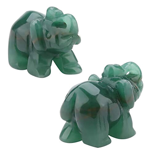 Figurine Éléphant vert fort 4 cm variant 6 