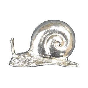 Figurine Escargot argenté