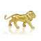 Figurine Lion dorée 19.5x6 cm - miniature