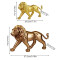 Figurine Lion dorée 19.5x6 cm - miniature variant 4