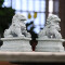 Figurine Lion gris 2 pièces 4.5x3 cm - miniature variant 3