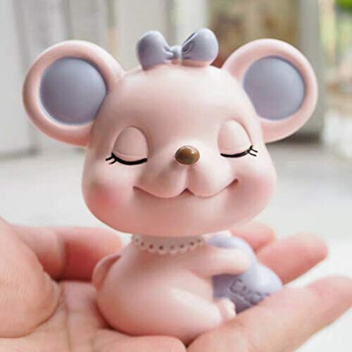 Figurine Souris rose 7.3x8 cm variant 2 