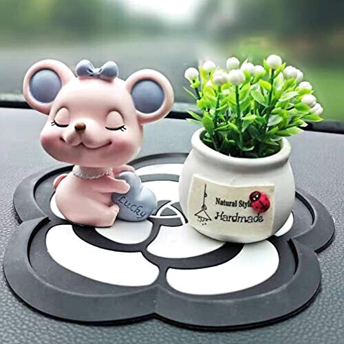 Figurine Souris rose 7.3x8 cm variant 5 