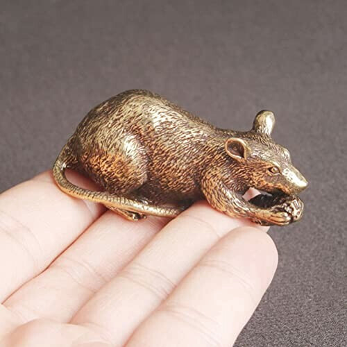 Figurine Souris doré 5.5x2.5 cm variant 5 